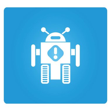 Robot simgesinin vektör illüstrasyonu 