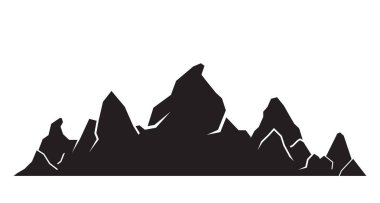 Dağlar vektör Illustration. Seyahat