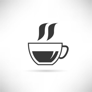 Web simgesi. Fincan Vektör illüstrasyon