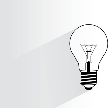 iş kavramı, fikir ampul vektör illüstrasyon 