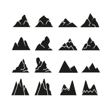 Dağlar vektör Illustration. Seyahat