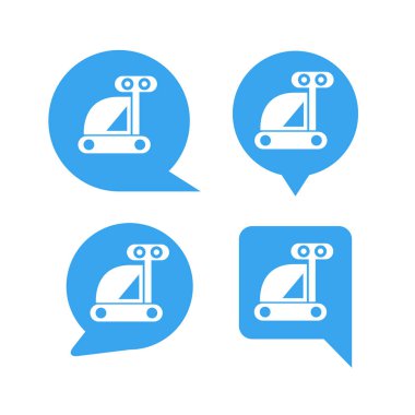 robot simgelerinin vektör illüstrasyonu