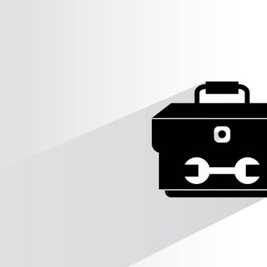 web simgesi, araç kutusunun vektör illüstrasyon