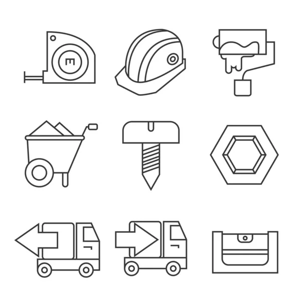 Web Icons Set Vector Illustration — Stock Vector