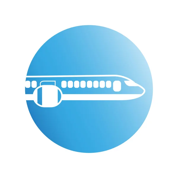 Plane Blue Background Vector — Stock Vector