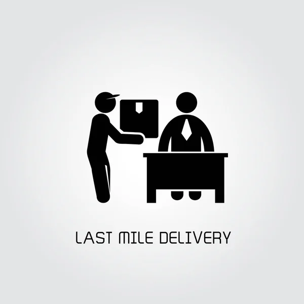 Vector Illustratie Van Last Mile Delivery — Stockvector