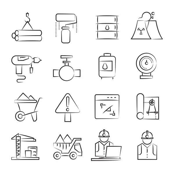 Conjunto Iconos Web Ilustración Vectorial — Archivo Imágenes Vectoriales