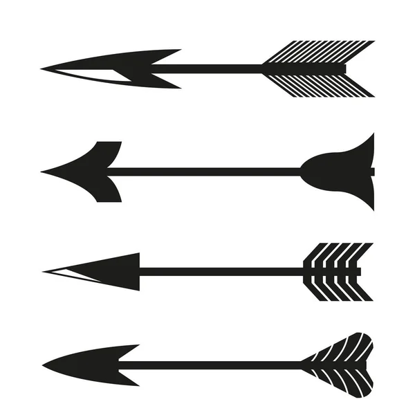 Vector Illustration Arrows Icons — Stock Vector