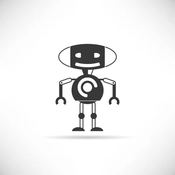 Vector Illustration Robot Icon — Stock Vector