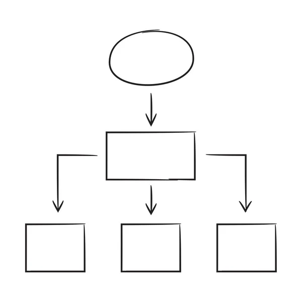 Vektorová Ilustrace Diagramu Šablona — Stockový vektor