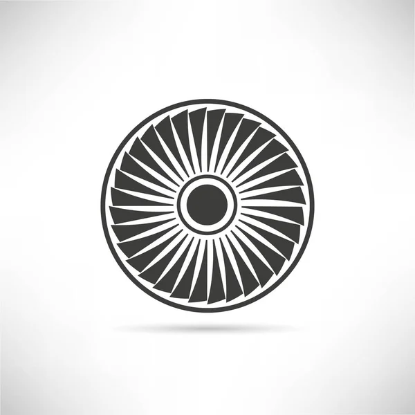 Ilustracja Wektorowa Ikony Turbiny — Wektor stockowy