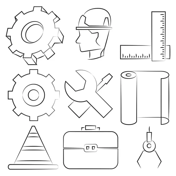 Conjunto Ícones Web Ilustração Vetorial —  Vetores de Stock