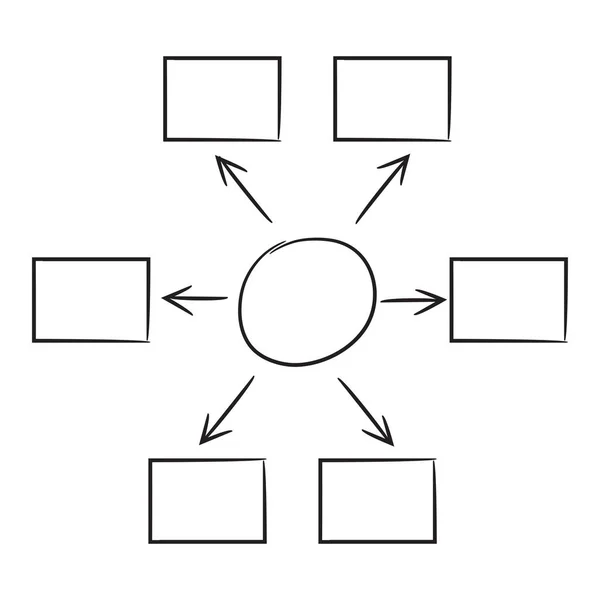 Vektorillusztráció Diagram Sablon — Stock Vector