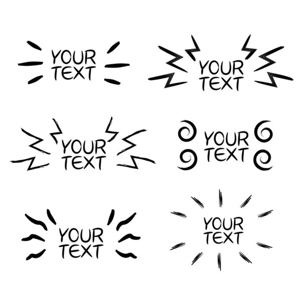 векторная иллюстрация шаблона для текста
