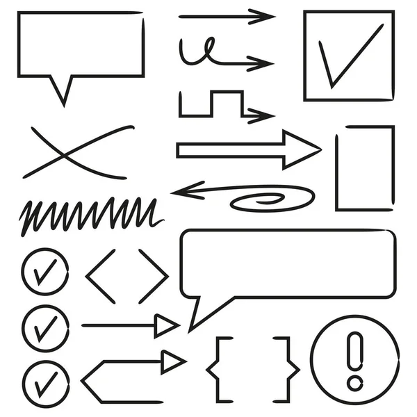 Vector Ilustración Flechas Iconos — Archivo Imágenes Vectoriales
