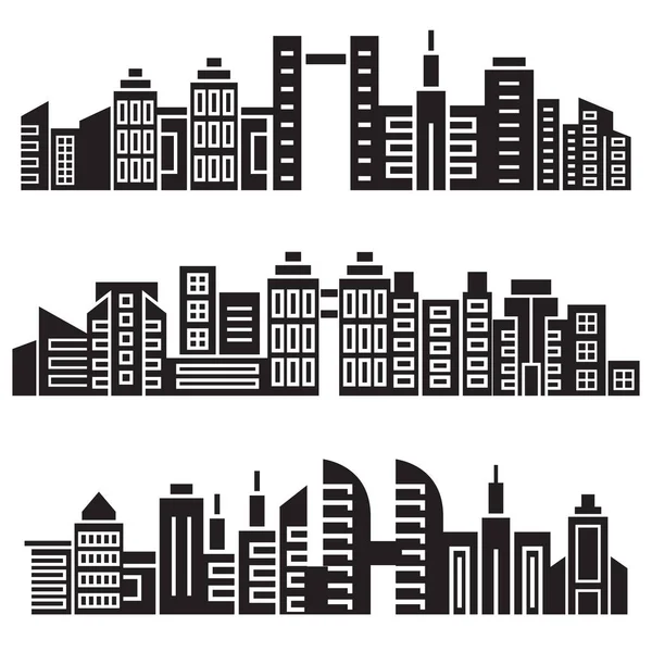 Vector Ilustración Edificios Modernos Ciudad — Vector de stock