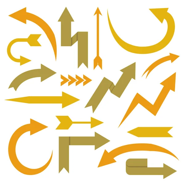 Illustrazione Vettoriale Delle Icone Delle Frecce — Vettoriale Stock