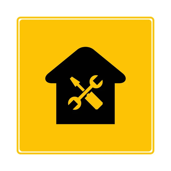 Web Symbol Vektor Illustration Des Home Service — Stockvektor