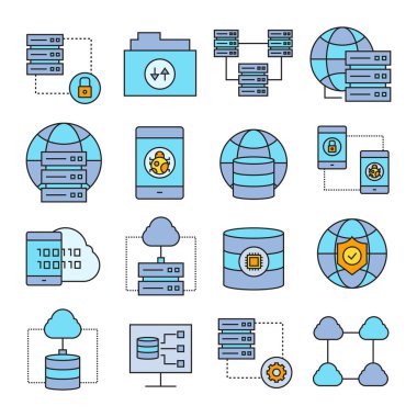 Web simgeler kümesi. vektör çizim 