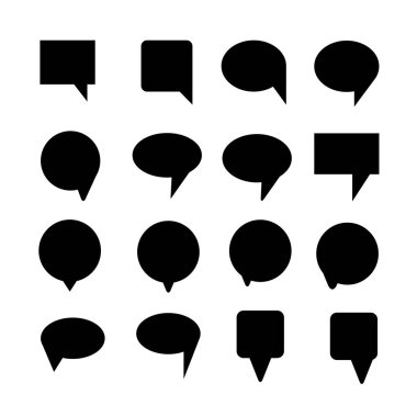 Konuşma baloncuklarının vektör çizimi