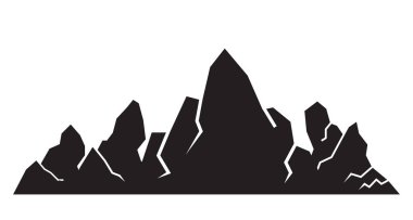 Dağlar vektör Illustration. Seyahat