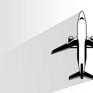 web simgesi, uçağın vektör illüstrasyonu