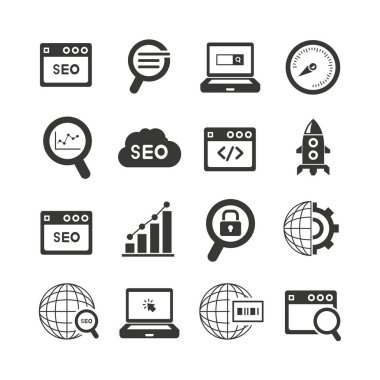 Web simgeler kümesi. vektör çizim 