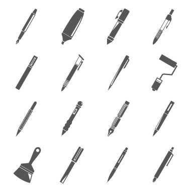 çizim araçlarının vektör illüstrasyonu