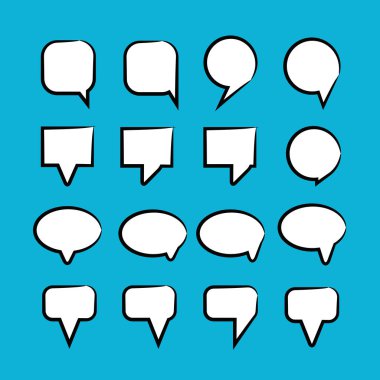 Konuşma baloncuklarının vektör çizimi