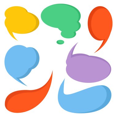 kabarcık simgelerinin vektör illüstrasyonu