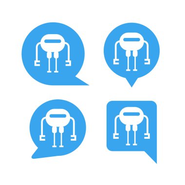 robot simgelerinin vektör illüstrasyonu
