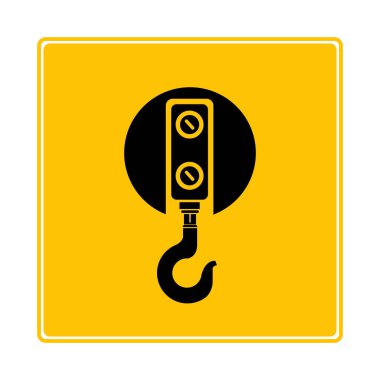 Web simgesi. Vinç vektör illüstrasyon 