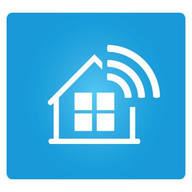 Web simgesi. Evin vektör illüstrasyonu