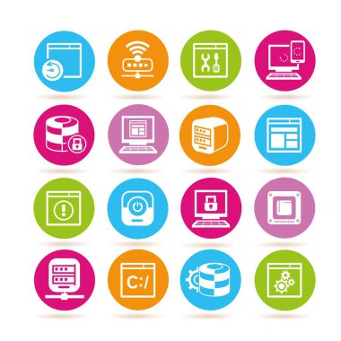 Web simgeler kümesi. vektör çizim 