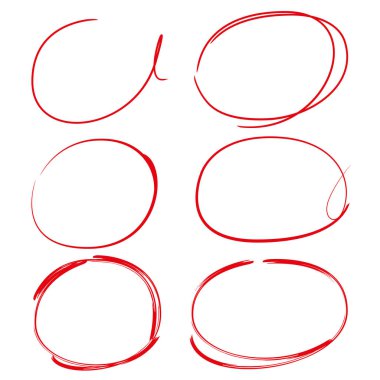 el çizilmiş marker elemanları, sadece vektör illüstrasyon