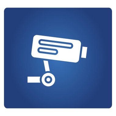 CCTV uyarı işareti vektör illüstrasyon