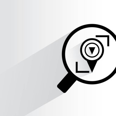 web simgesi, büyüteç vektör illüstrasyon