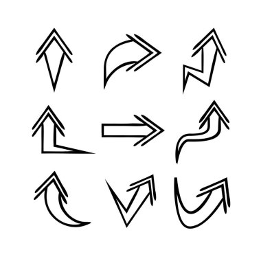 oklar vektör çizim