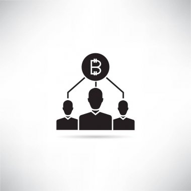 blockchain kavramının vektör illüstrasyonu