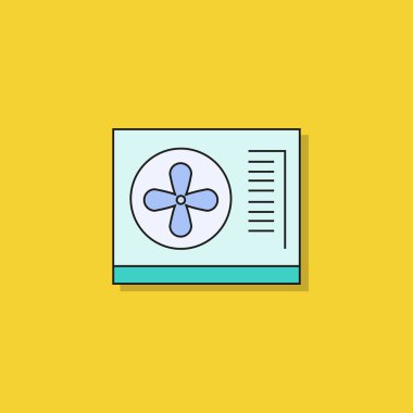 Web simgesi. Klima vektör illüstrasyon