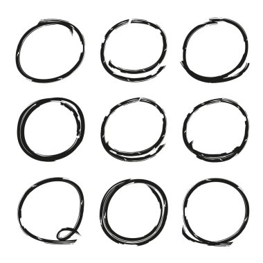 çizimli daireler, vurgulama öğeleri