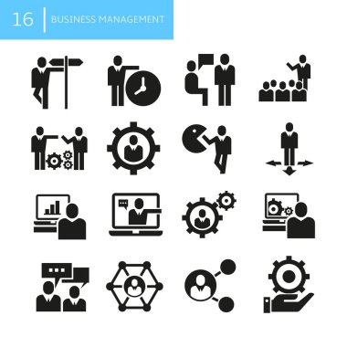 iş simgeleri kümesi, vektör illüstrasyonu