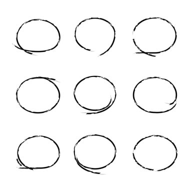 el çizilmiş marker elemanları, sadece vektör illüstrasyon