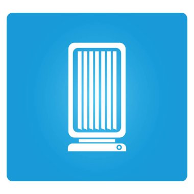 Mavi arkaplanda klima simgesi