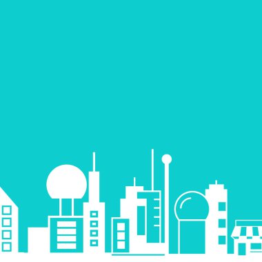 Cityscape binalar vektör Illustration