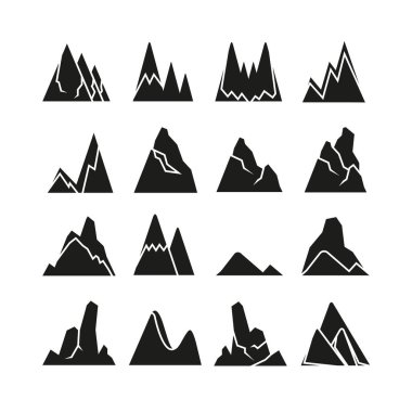 Dağlar vektör Illustration. Seyahat