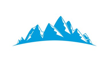 Dağlar vektör Illustration. Seyahat