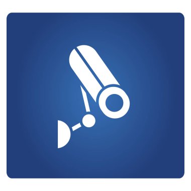 CCTV uyarı işareti vektör illüstrasyon