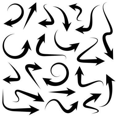 el çizilmiş marker elemanları, sadece vektör illüstrasyon