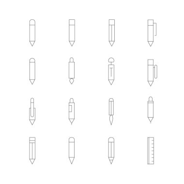 çizim araçlarının vektör illüstrasyonu